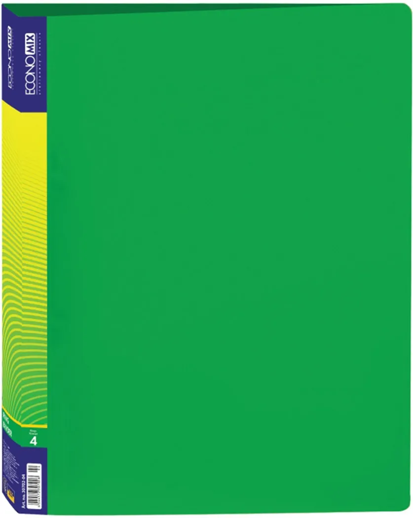 Caiet mecanic, 4 inele, 25 mm, verde, A4