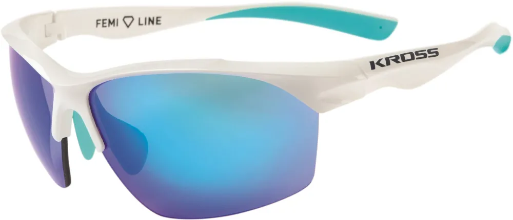 Kross - ochelari ciclism - Pave - alb / albastru