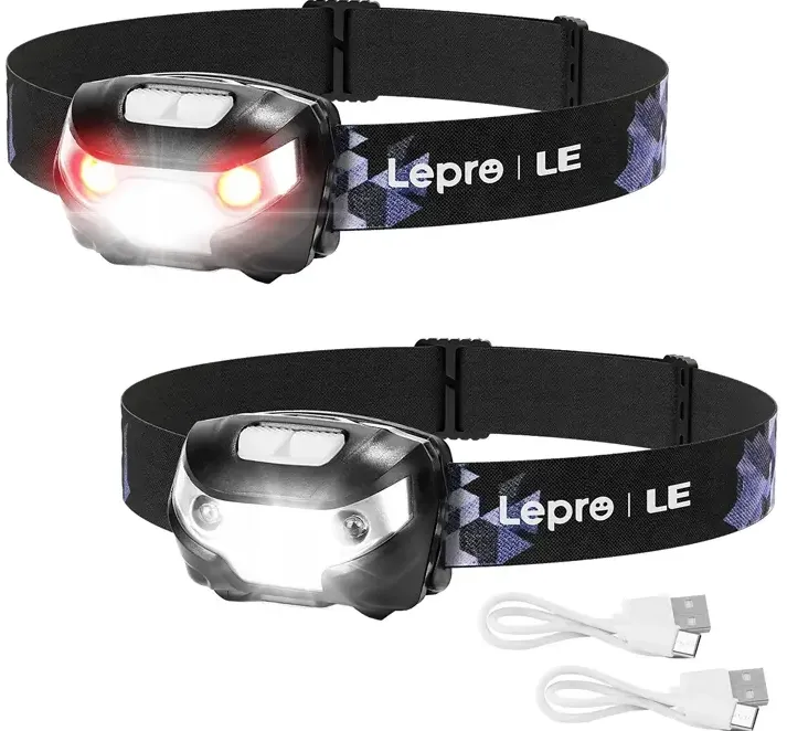 LEPRO 3200008-2 Lanternă frontală, pachet de 2 bucăți