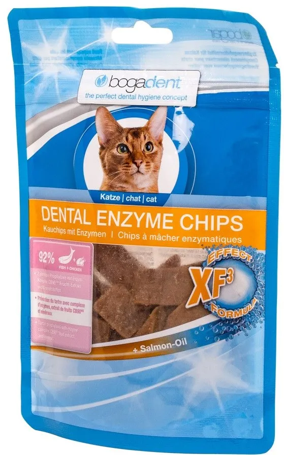 BOGAR Bogadent Dental enzyme chips Fish - cat treats - 50g