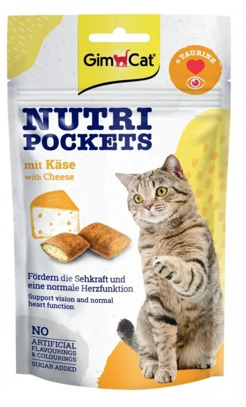 GIMCAT Nutri pockets Cheese - cat treats - 60g