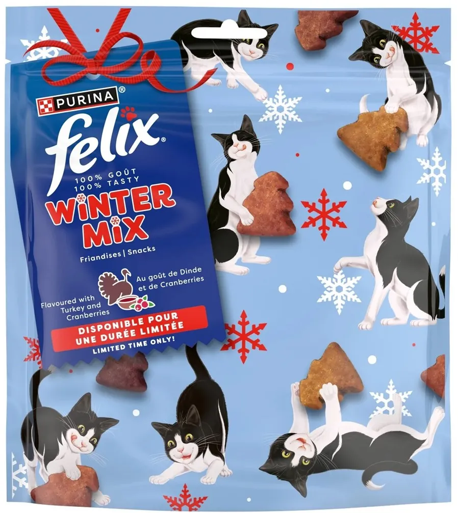 PURINA Felix Winter Mix Turkey&Cranberries - cat treats - 200g