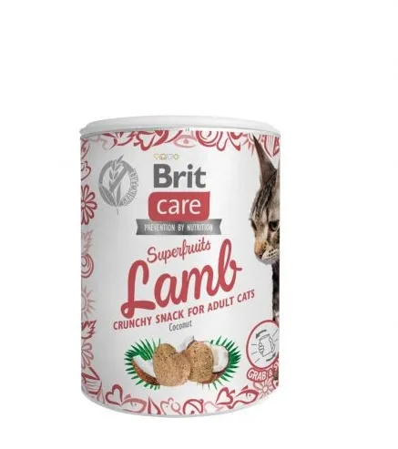 BRIT Care Cat Snack Superfruits Lamb - cat treat - 100 g