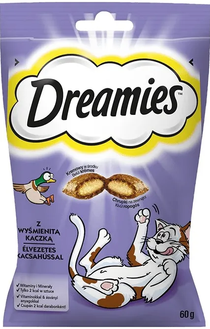 Dreamies 5998749116500 cat treats Duck Snacks 60g