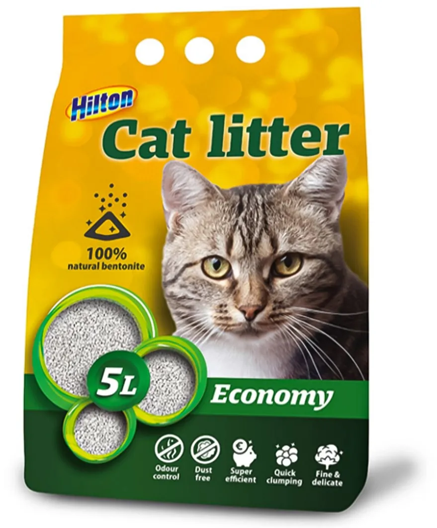 HILTON bentonite economy clumping cat litter - 5 l