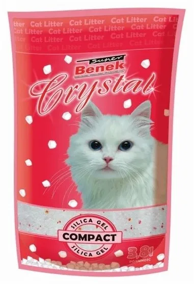 SUPER BENEK Crystal Compact - Cat litter - 3,8 l