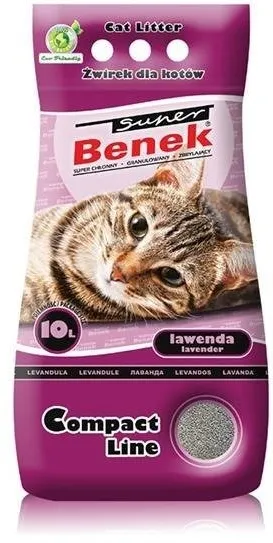 Certech Super Benek Compact Lavender - Cat Litter Clumping 10 l