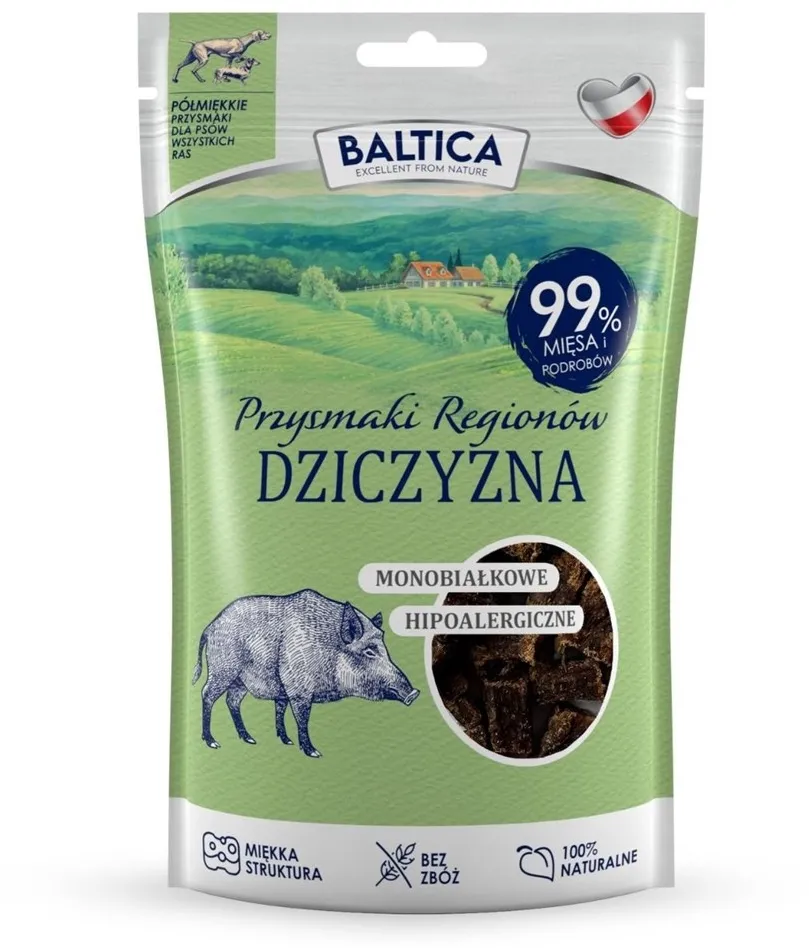 BALTICA Przysmaki regionu Game Mono - dog treat - 80g