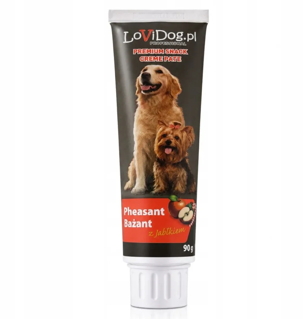 LOVIDOG Pheasant with apple - dog treat - 90g