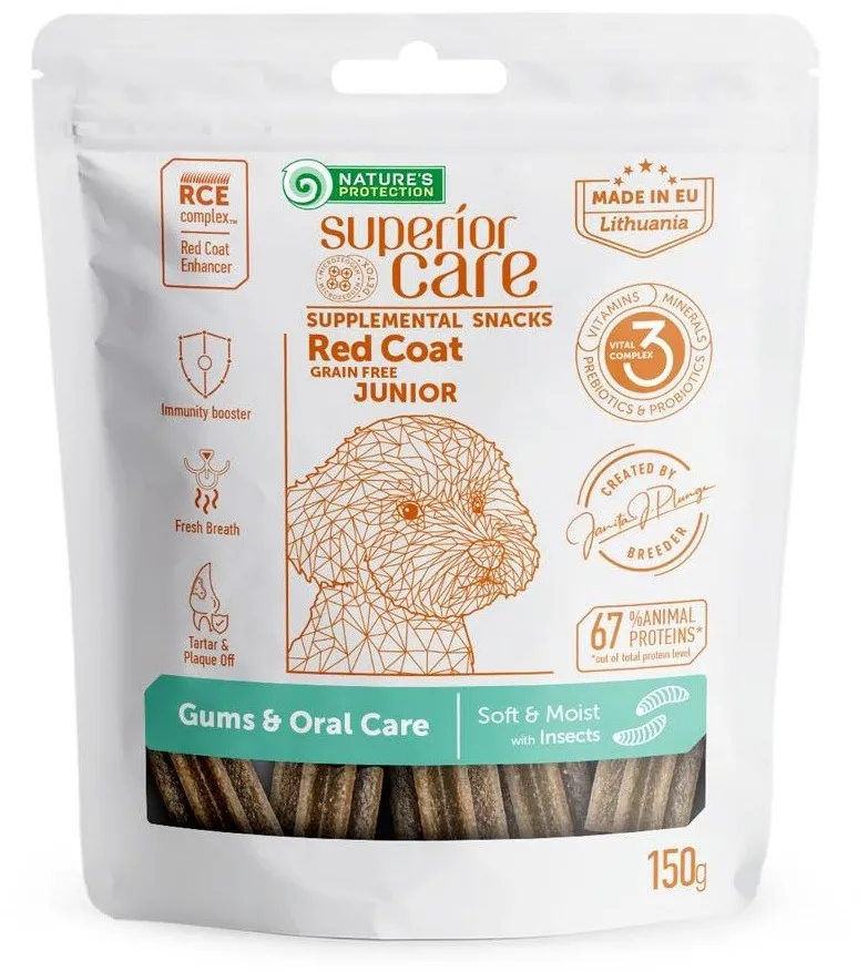 NATURE'S PROTECTION Junior Gums & Oral care Insects - dog treat - 150g