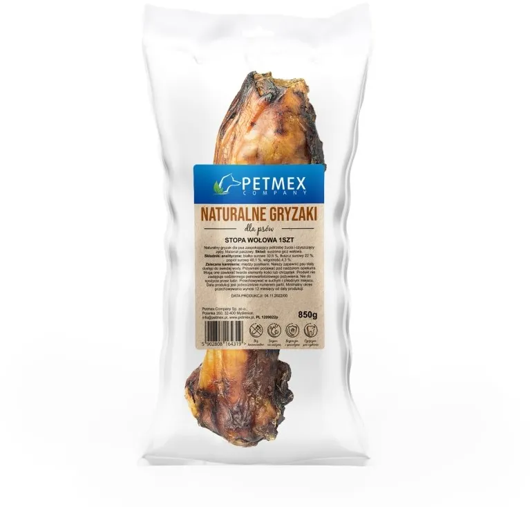 PETMEX Beef foot - chew for dog - 850g