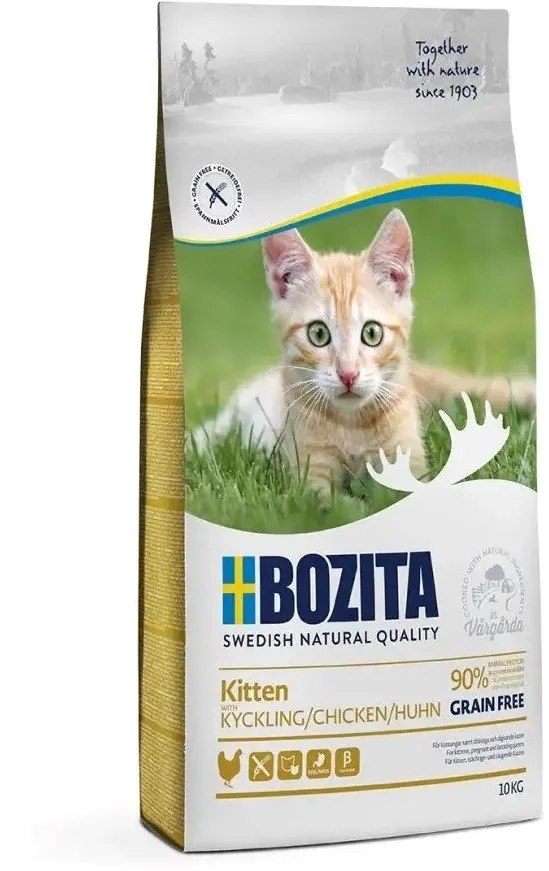 BOZITA Kitten Grain Free Chicken – dry kitten food – 10 kg