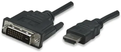 MANHATTAN HDMI 1.3 Kabel auf DVI-D DualLink St/St  3.0m bulk