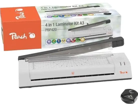 Peach Laminiergerät 4 in 1 Laminator A3 & Cutter A4 PBP42