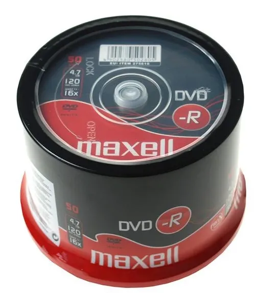 Maxell DVD-R 4.7, Cakebox 50