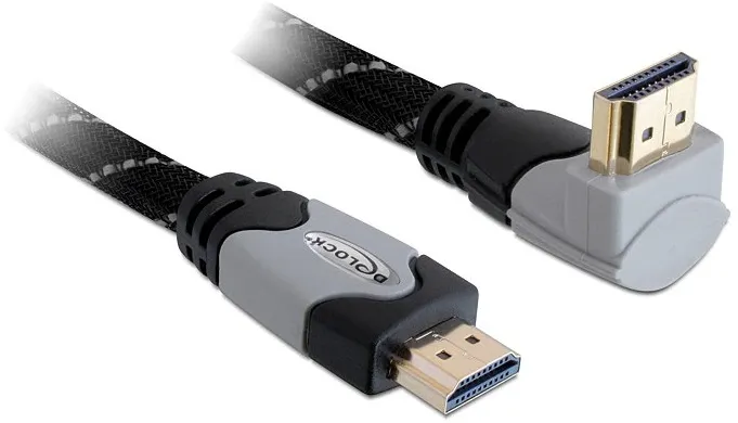 Cablu HDMI cu Ethernet DELOCK 83077 5 m 4K cotit 90° in sus