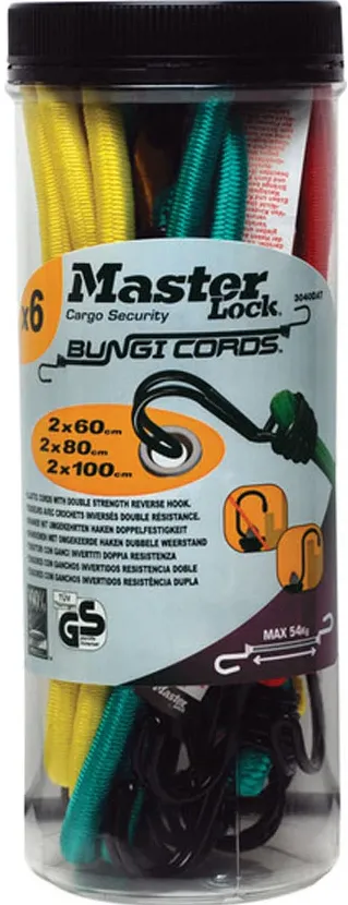 Master Lock 6x1 Master Lock Bungee Cords Twin Wire 3040EURDAT