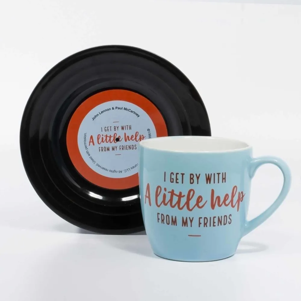 ThumbsUp! Tasse "A little help" 250ml blau