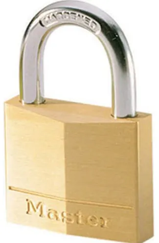 Master Lock Master Lock Wide Solid Brass Padlock 22mm 140EURD