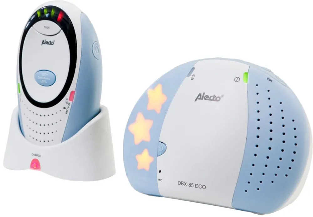 Alecto DECT Babyphone mit Full ECO-Modus ohne Kamera Blau