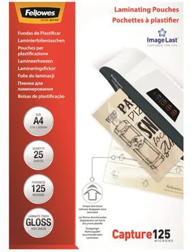 Fellowes Laminierfolie ImageLast A4 125Mikron glänzend 25P