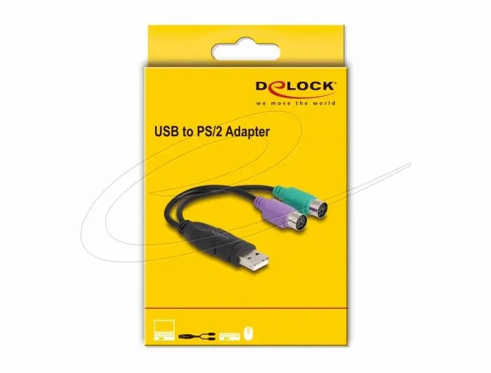 DELOCK USB zu PS/2 Adapter