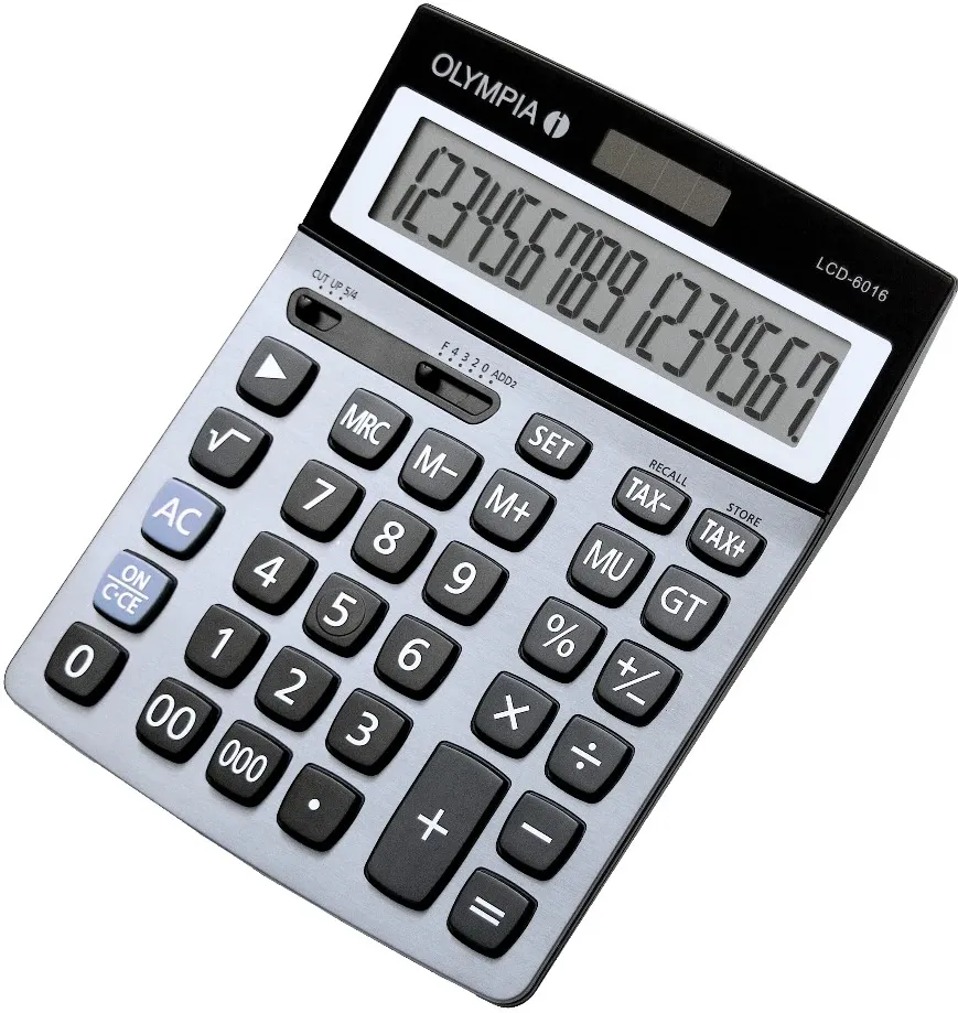 OLYMPIA Calculator LCD-6016 argintiu