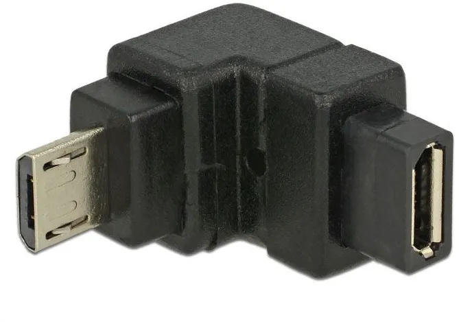 DELOCK USB Adapter micro B -> micro B St/Bu 90° unten
