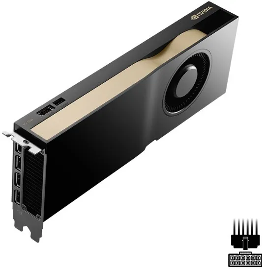 NVIDIA RTX 5000 Ada Generation, 32 GB GDDR6 ECC 256-bit, PCIe 4.0 x16, Dual Slot, 4x DP 1.4a, ATX - ATX bracket, 1x 16-pin power supply cable, small box