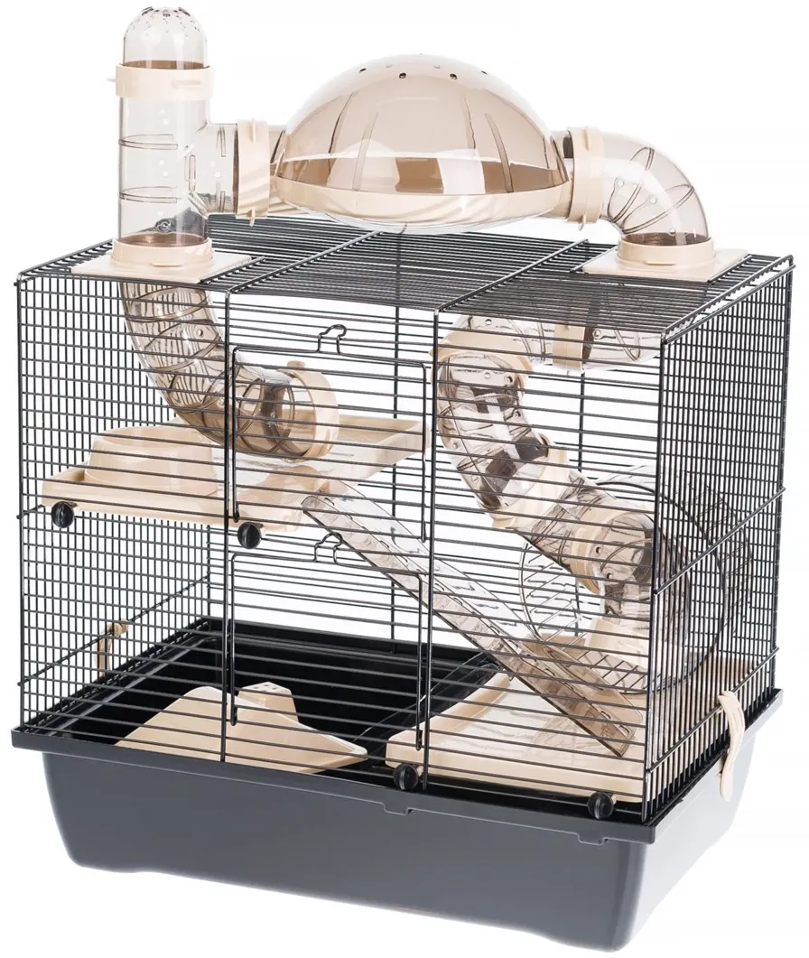 INTER-ZOO Rocky + Terrace beige - cage for a hamster