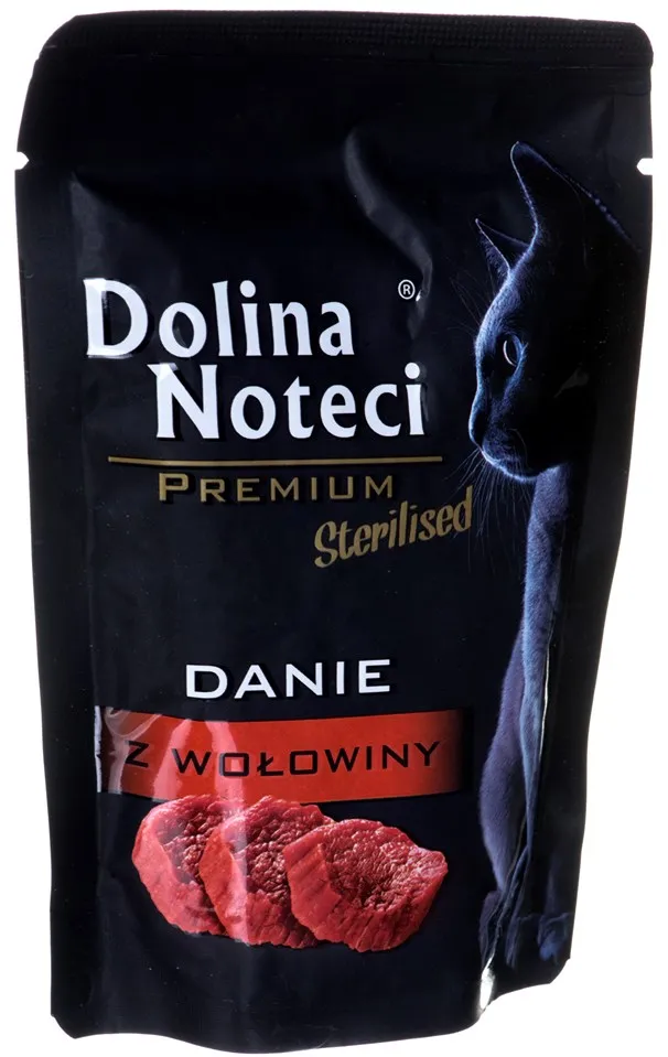 Dolina Noteci Premium Sterilised Beef dish - wet food for sterilised cats - 85g