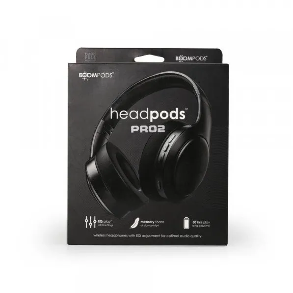 Casti Bluetooth Boompods Headpods Pro2 Black