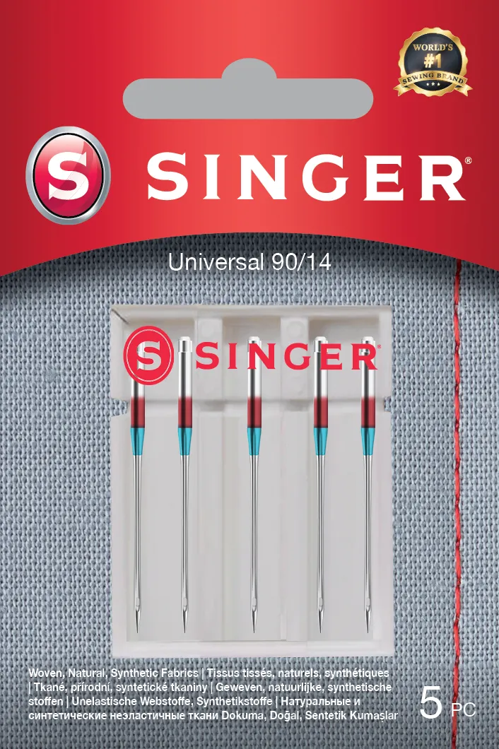 Singer UNIVERSAL NEEDLE 90/14 5PK (Woven Fabrics)