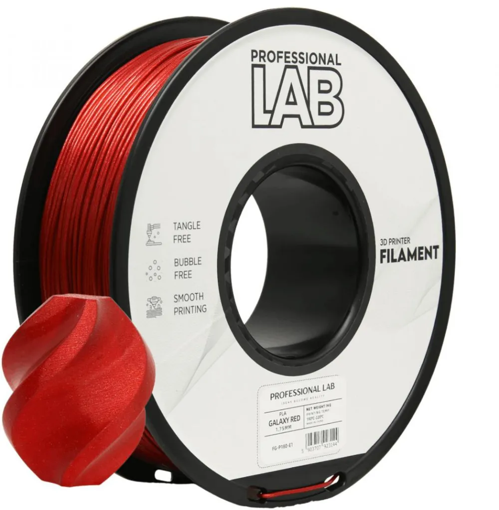 PROF. LAB 3D FILAMENT 1KG PLA GALAXY RED