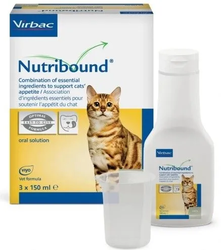 VIRBAC Nutribound Convalescence - dietary supplements for cats - 3x150ml