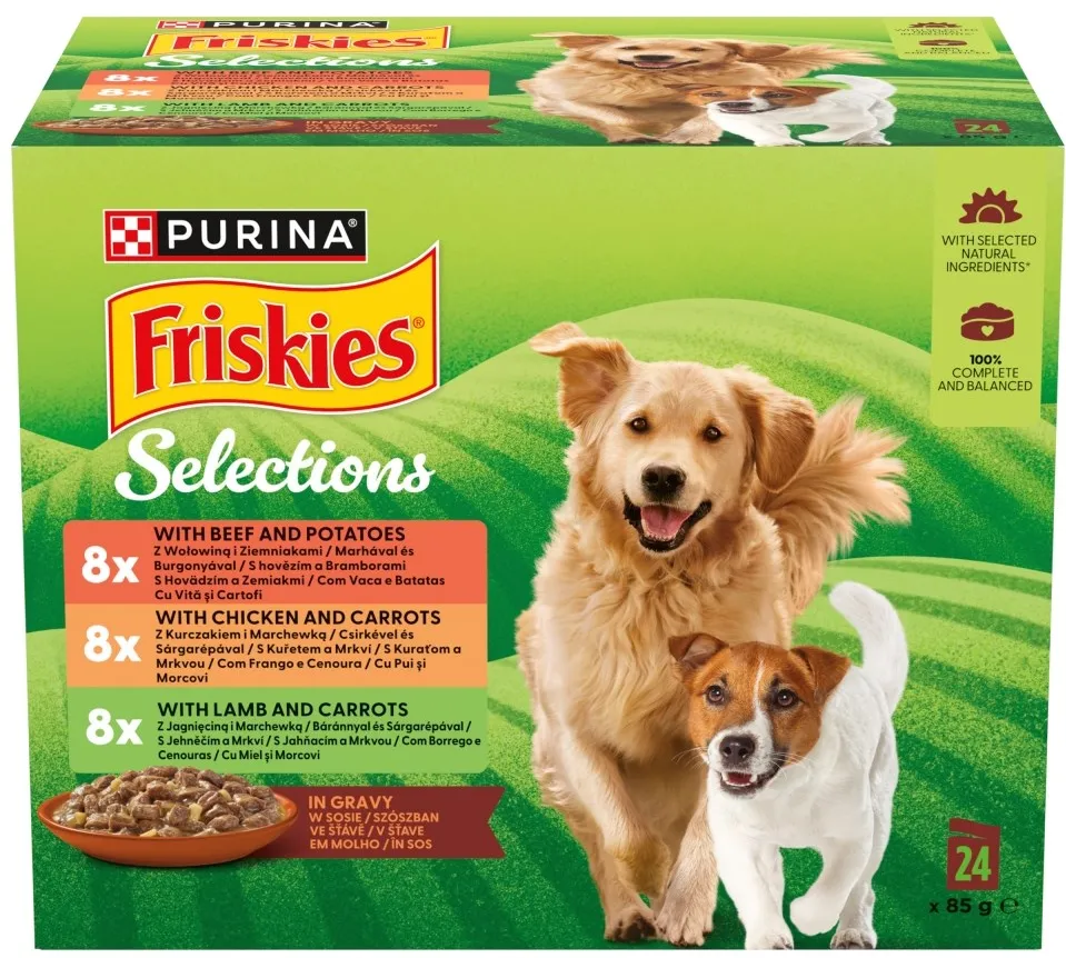 PURINA Friskies in sauce - wet dog food - 24x85g
