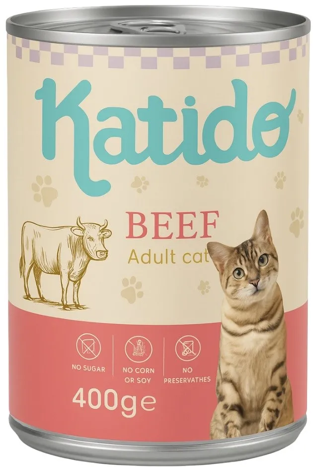 KATIDO Beef - wet cat food - 400g