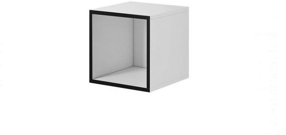 Dulap deschis Cama MEBLE ROCO RO6 37x37x39 cm alb/negru