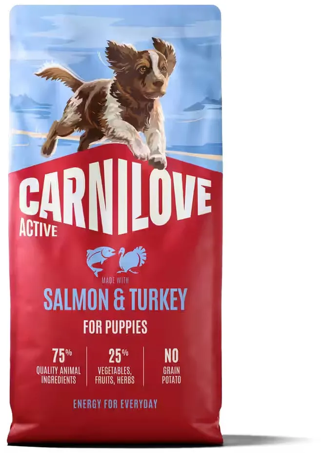 CARNILOVE Active Puppy Salmon & Turkey - dry dog food - 12kg
