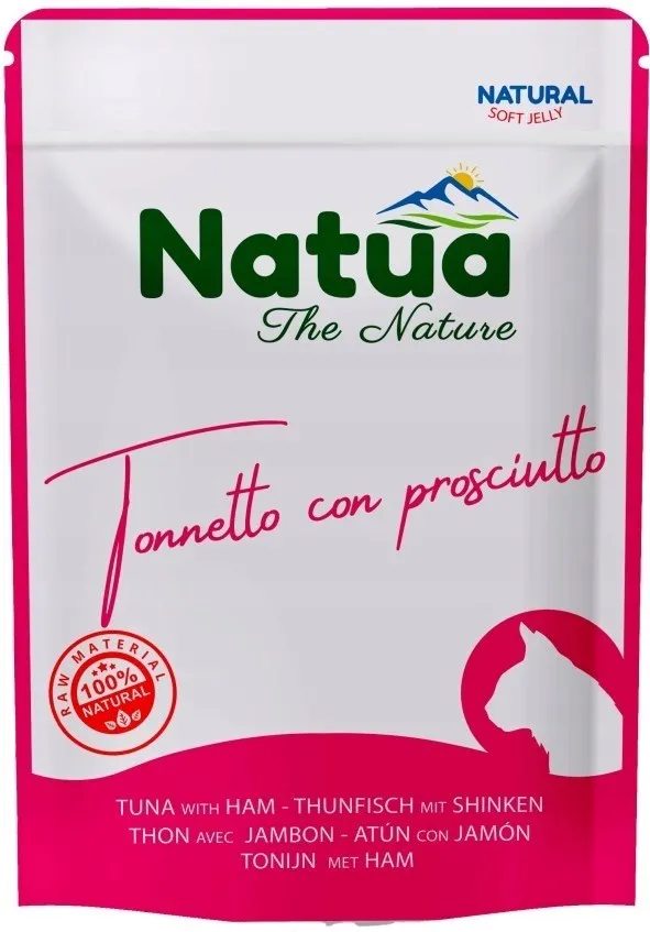 NATUA tuna with ham - wet cat food - 70g