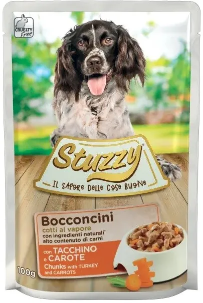 Hrana umeda pentru caini curcan si morcovi 100 g