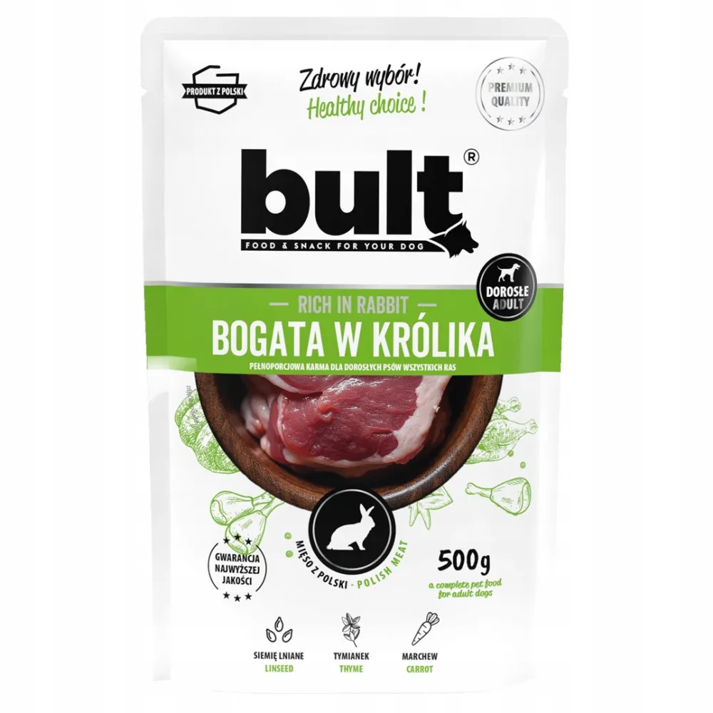 BULT Rich in rabbit - wet dog food - 500g