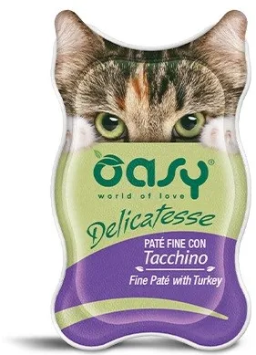 OASY Delicatesse Fine paté with Turkey - wet cat food - 85g