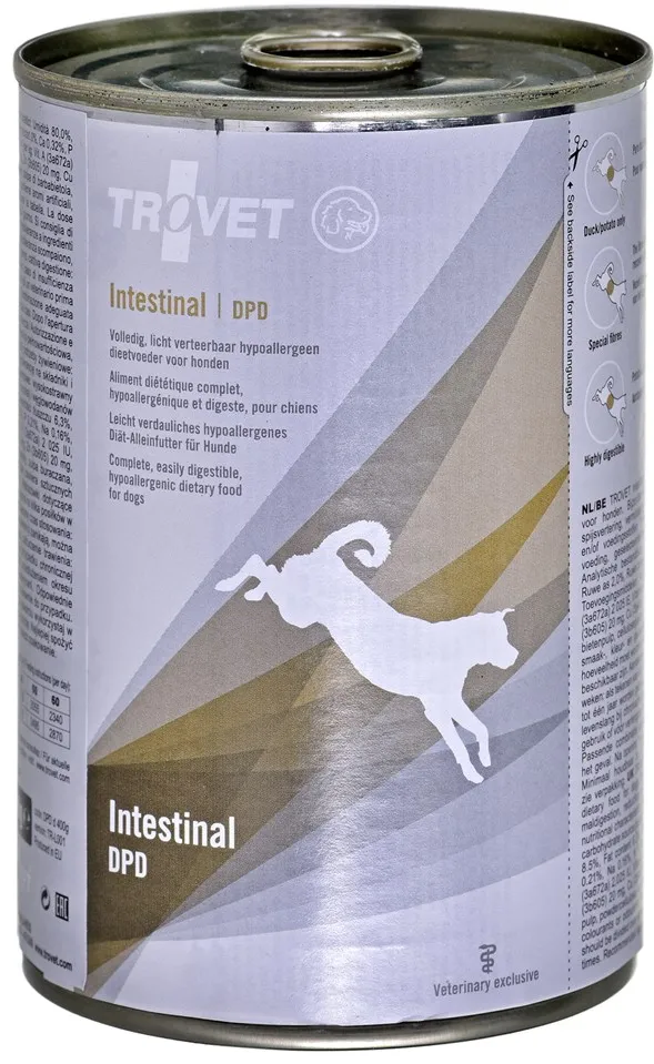 TROVET Intestinal DPD with duck - Wet dog food - 400 g