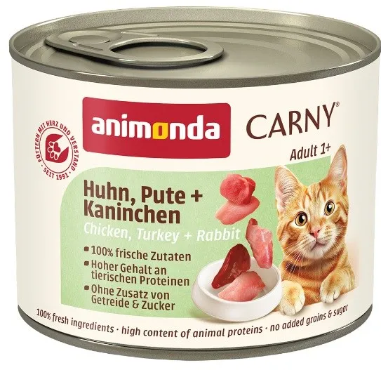 ANIMONDA Carny Adult Chicken, turkey, rabbit - wet cat food - 200g