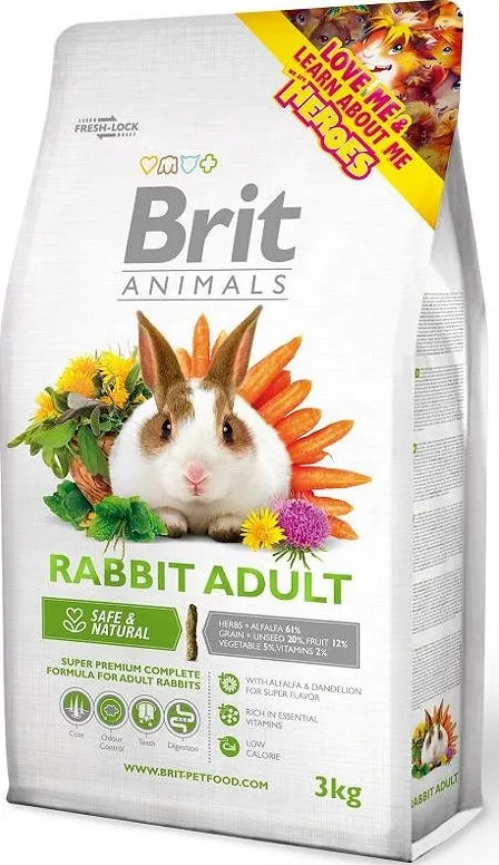Brit Animals Rabbit Adult Complete 3kg