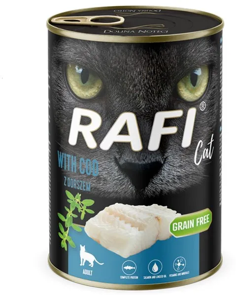 RAFI Cat Adult  with cod - wet cat food - 400g
