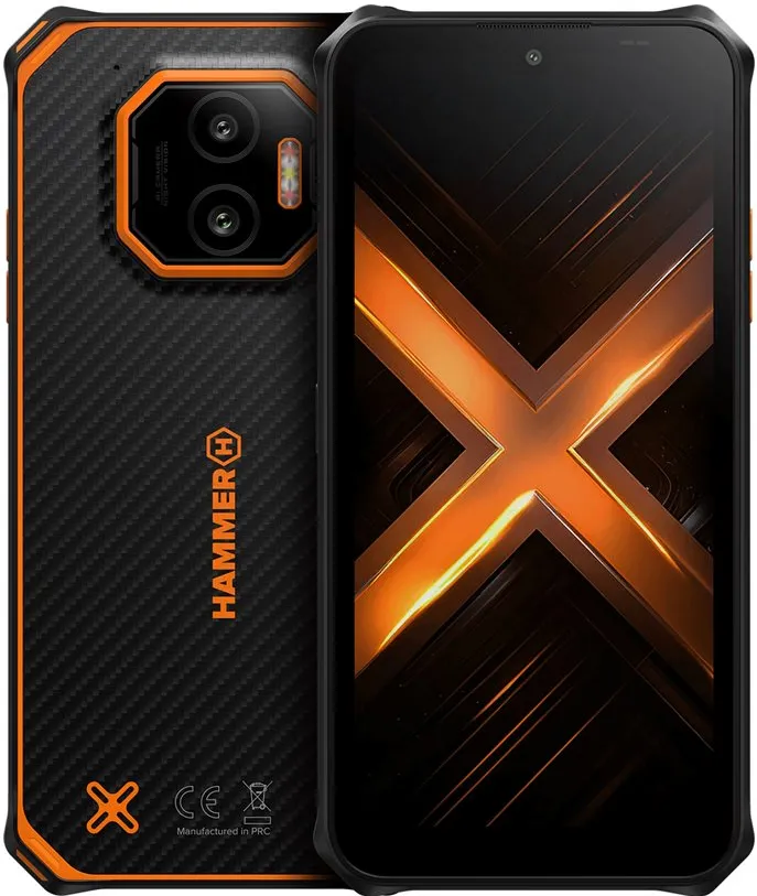 HAMMER Energy X2 (Orange) DS 6.1" IPS TFT 1560x720/60Hz/256GB/8GB RAM/Android 15/microSDXC/WiFi,BT,5G