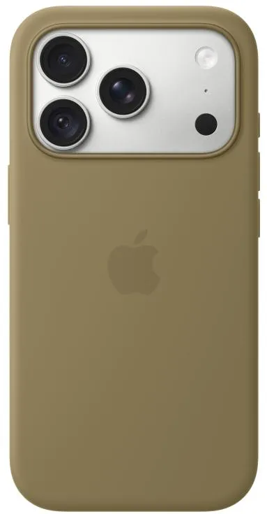 Husa de protectie Apple Silicone Case with MagSafe pentru Phone 18 Pro, Olive