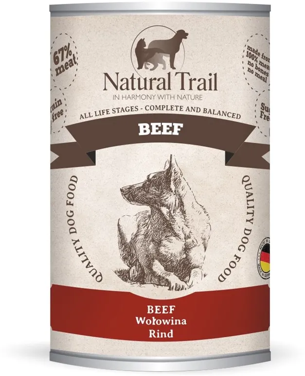 NATURAL TRAIL Beef - Wet Dog Food - 400 g